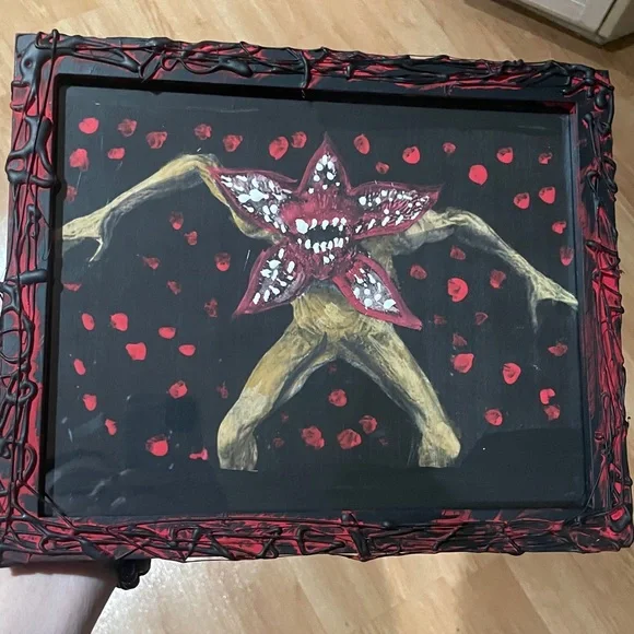 “Demogorgon” Fandom/Vibes Mixed Media Art Piece - Picture 4 of 4